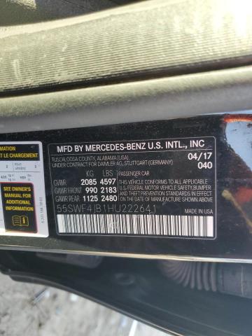 2017 MERCEDES-BENZ C 300 55SWF4JB1HU222641
