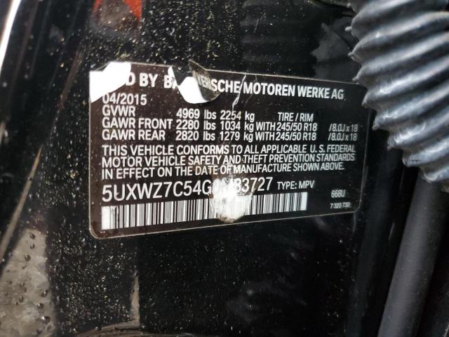 2016 BMW X3 SDRIVE2 5UXWZ7C54G0M83727