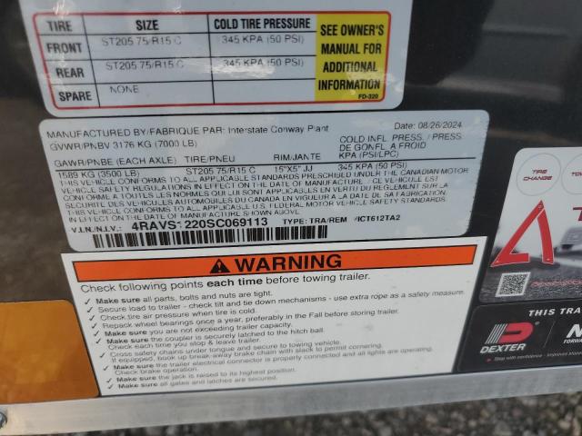 2025 INTERSTATE WEST TRAI 6X12 ENCLO #3287629058