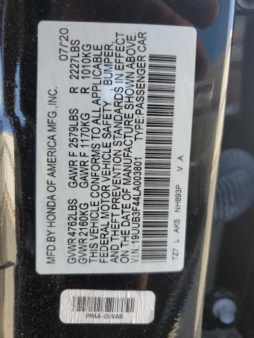 2020 ACURA TLX TECHNO 19UUB3F44LA003801