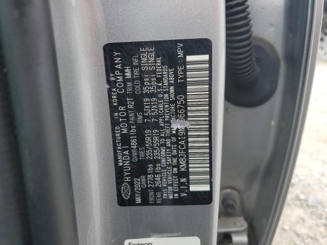 2022 HYUNDAI TUCSON SEL KM8JFCA19NU066750