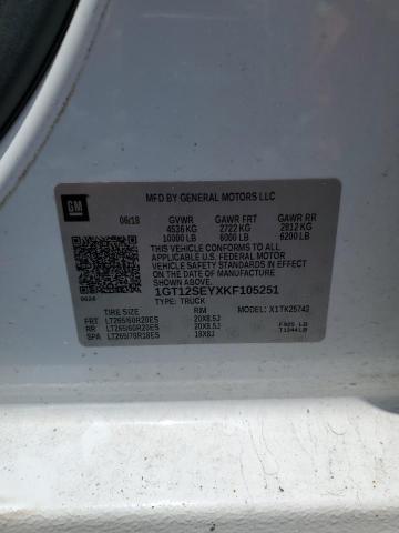 2019 GMC SIERRA K25 1GT12SEYXKF105251