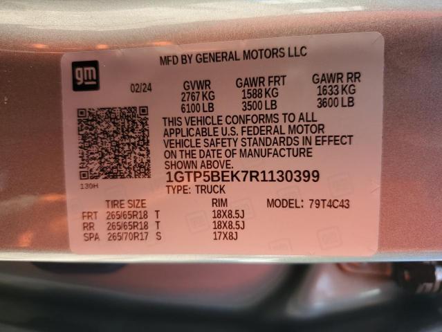 2024 GMC CANYON ELE 1GTP5BEK7R1130399