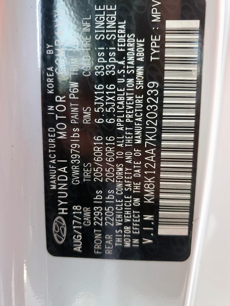 2019 HYUNDAI KONA SE - KM8K12AA7KU203239