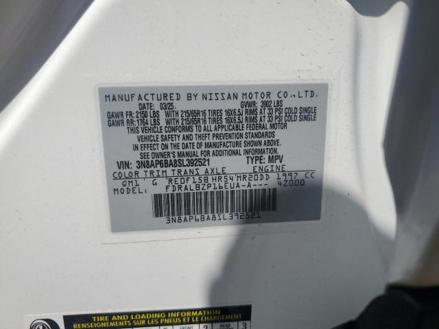 2025 NISSAN KICKS S - 3N8AP6BA8SL392521