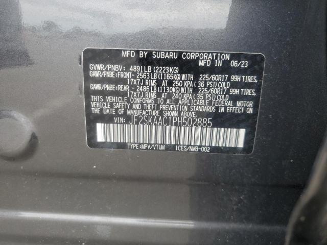 2023 SUBARU FORESTER JF2SKAAC1PH502885