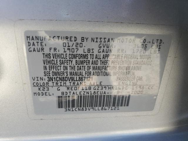 2020 NISSAN VERSA S 3N1CN8DV9LL867121