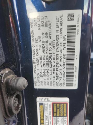 2017 HONDA CR-V EX 2HKRW1H58HH512017