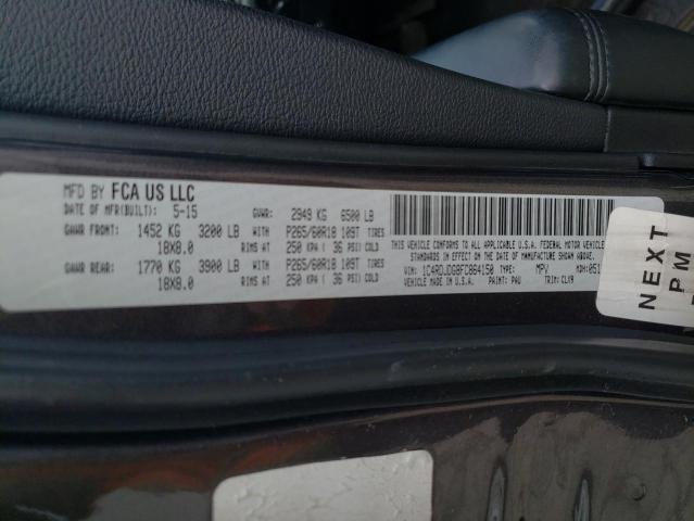 2015 DODGE DURANGO LI 1C4RDJDG8FC864150
