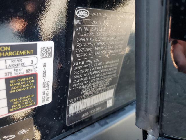 2019 LAND ROVER RANGE ROVER SPORT HSE DYNAMIC SALWV2SV5KA419029