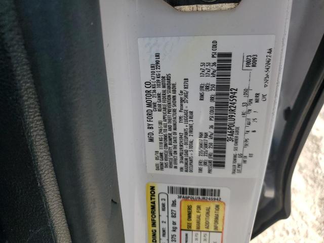 2018 FORD FUSION SE - 3FA6P0LU9JR245942