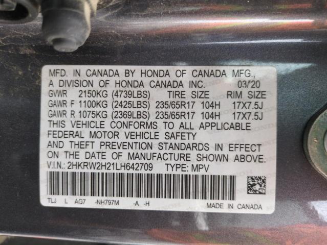 2020 HONDA CR-V LX 2HKRW2H21LH642709