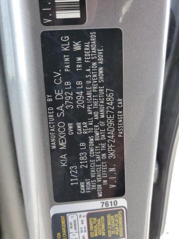 2024 KIA FORTE LX - 3KPF24AD9RE724867