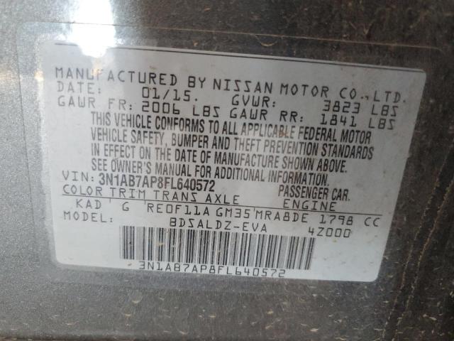 2015 NISSAN SENTRA S 3N1AB7AP8FL640572
