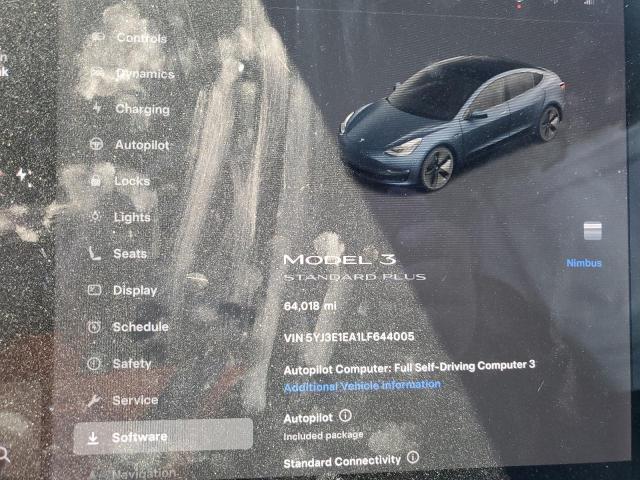 2020 TESLA MODEL 3 5YJ3E1EA1LF644005