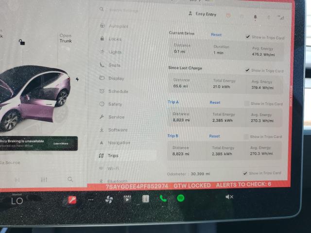 2023 TESLA MODEL Y 7SAYGDEE4PF852974