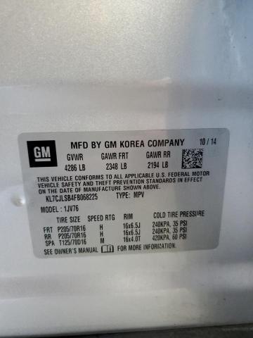 2015 CHEVROLET TRAX 1LT - KL7CJLSB4FB068225