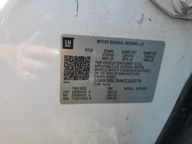 2019 GMC ACADIA SLE 1GKKNSLS4KZ116274