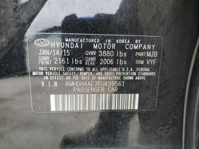 2015 HYUNDAI ELANTRA SE KMHDH4AE7FU439561