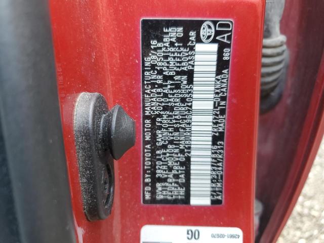 2016 TOYOTA COROLLA L - 2T1BURHE9GC740535