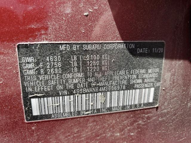 2021 SUBARU LEGACY LIM 4S3BWAN64M3006978