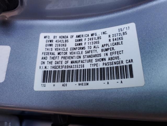 2017 HONDA ACCORD EXL 1HGCR3F89HA035256
