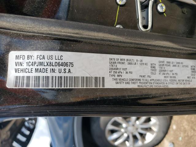 2020 JEEP CHEROKEE L 1C4PJMLX8LD640675
