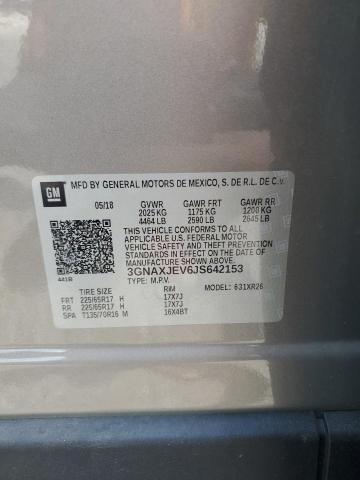 2018 CHEVROLET EQUINOX LT - 3GNAXJEV6JS642153