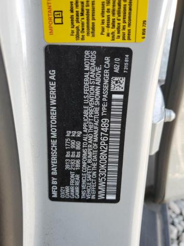 2022 MINI COOPER S WMW53DK08N2P67489