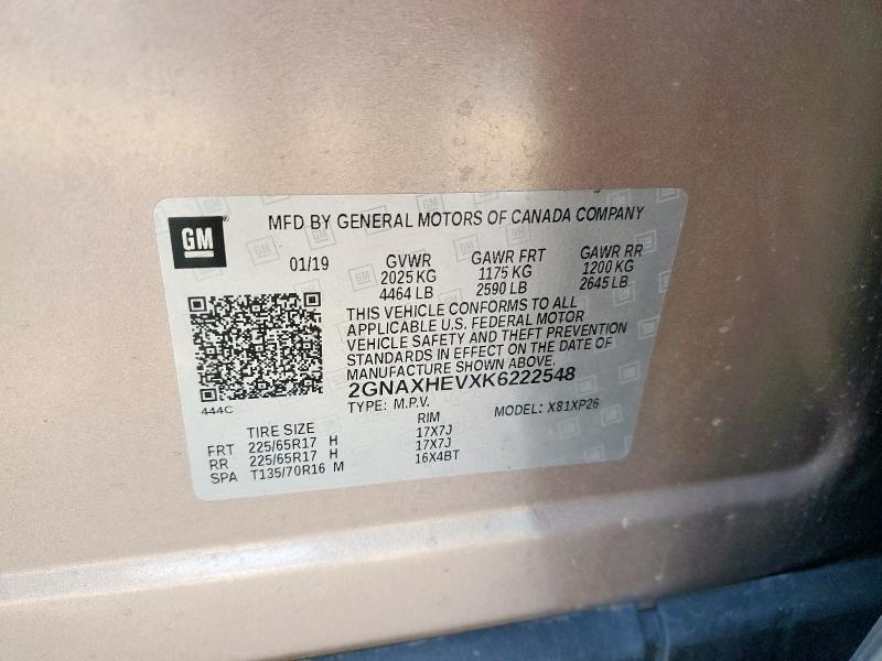 2019 CHEVROLET EQUINOX LS #3316817404