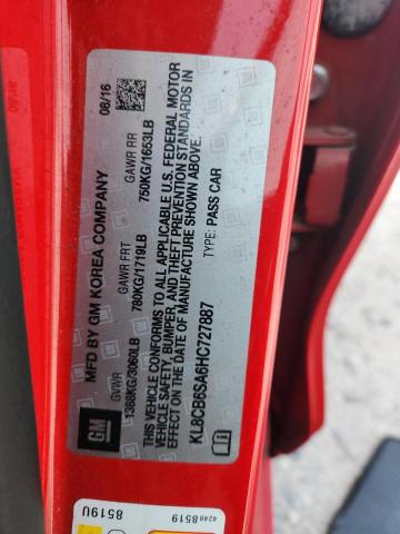 2017 CHEVROLET SPARK LS KL8CB6SA6HC727887