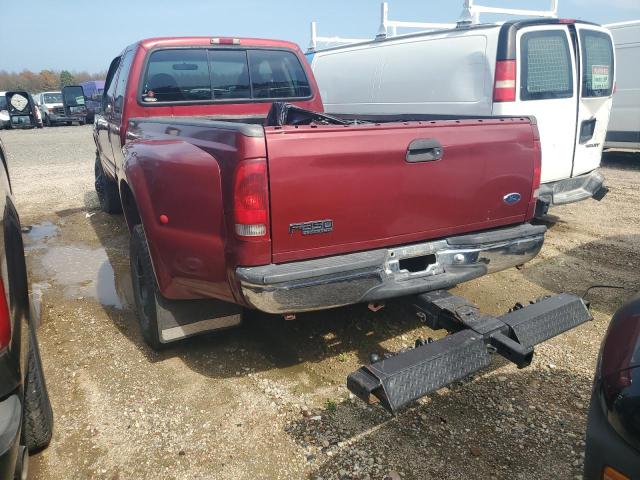 FORD F350 SUPER 2002 burgundy 4dr ext diesel 1FTWX33F02EB73675 photo #3