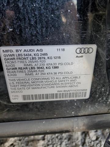 2019 AUDI Q5 PREMIUM - WA1BNAFY1K2025858