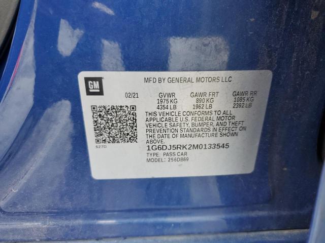 2021 CADILLAC CT4 LUXURY 1G6DJ5RK2M0133545