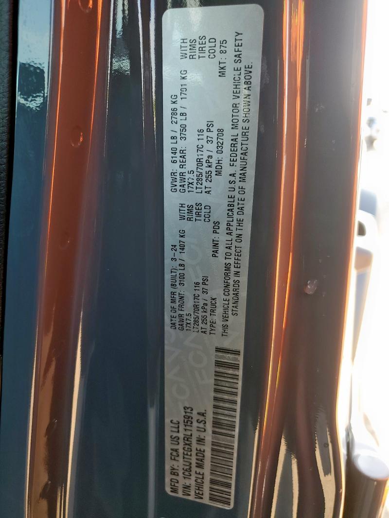 2024 JEEP GLADIATOR 1C6JJTEGXRL115913