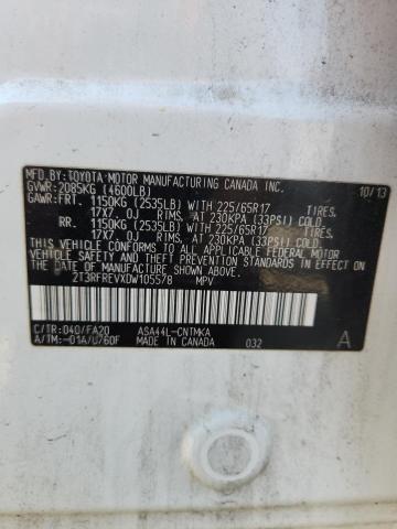 2013 TOYOTA RAV4 XLE - 2T3RFREVXDW105578