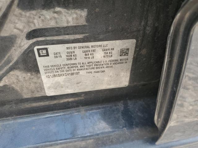 2016 CHEVROLET SONIC LS 1G1JB6SHXG4108187