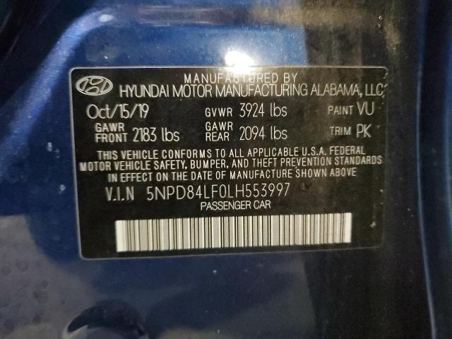 2020 HYUNDAI ELANTRA SE 5NPD84LF0LH553997