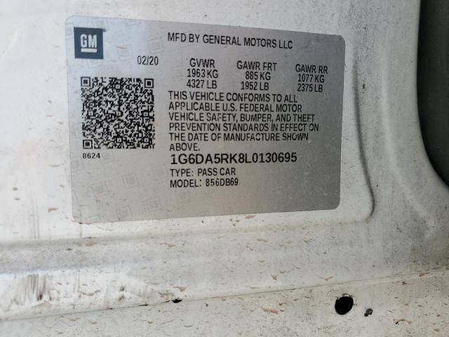 2020 CADILLAC CT4 LUXURY 1G6DA5RK8L0130695
