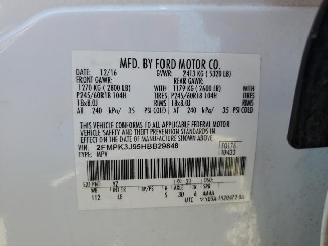 2017 FORD EDGE SEL 2FMPK3J95HBB29848