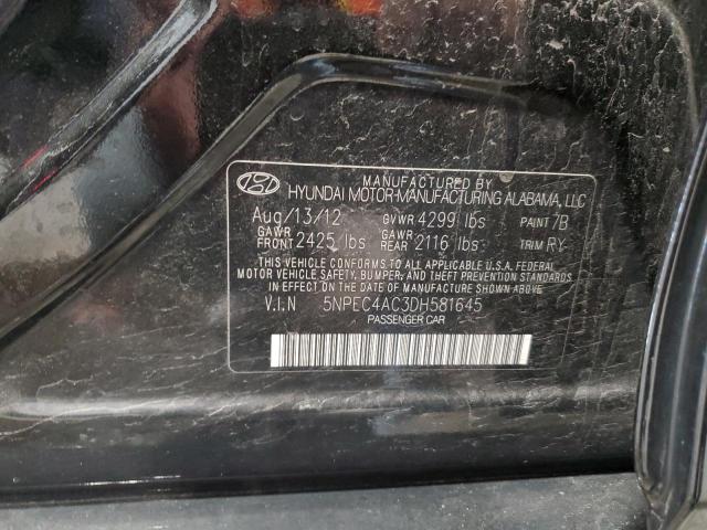 2013 HYUNDAI SONATA SE - 5NPEC4AC3DH581645
