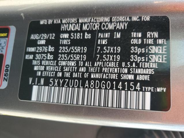 2013 HYUNDAI SANTA FE S - 5XYZUDLA8DG014154