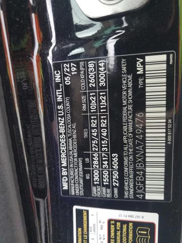 2022 MERCEDES-BENZ GLE 350 4JGFB4JBXNA749476
