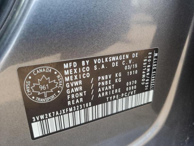 2015 VOLKSWAGEN JETTA BASE 3VW2K7AJXFM323168
