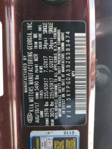 2018 KIA SORENTO LX 5XYPGDA39JG383474