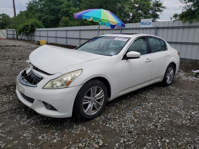INFINITI G37 2012 white  gas JN1CV6ARXCM677751 photo #1