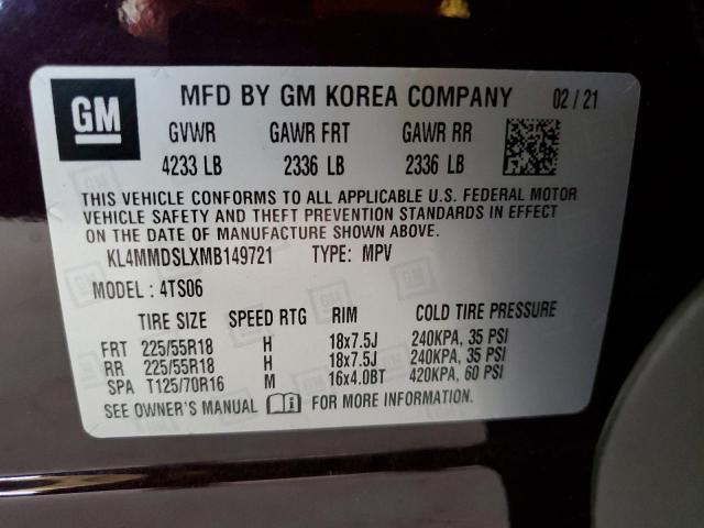 2021 BUICK ENCORE GX KL4MMDSLXMB149721