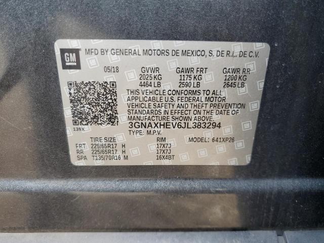 2018 CHEVROLET EQUINOX LS 3GNAXHEV6JL383294