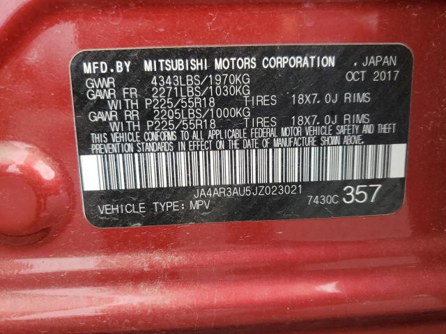 2018 MITSUBISHI OUTLANDER JA4AR3AU5JZ023021