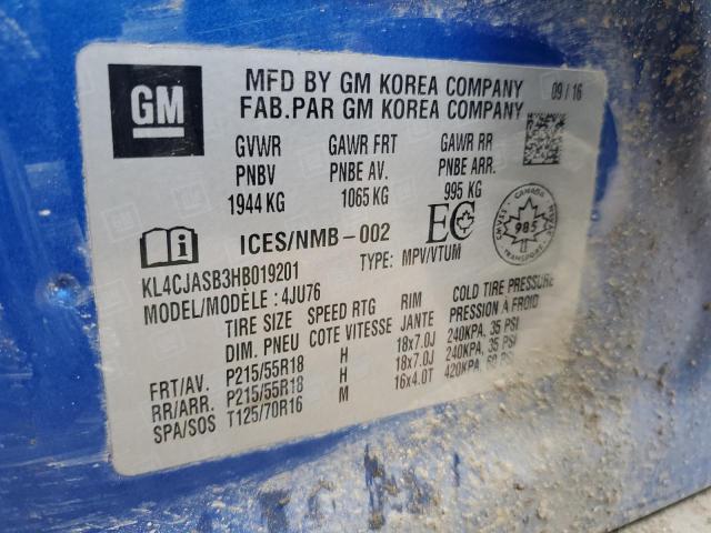2017 BUICK ENCORE PRE KL4CJASB3HB019201
